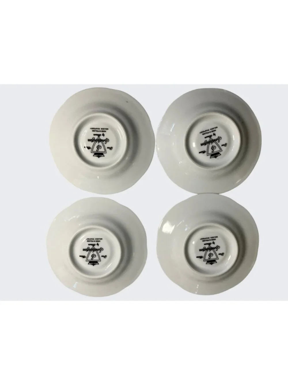 Southington By Baum Fine China Tea Cups & Saucers Golden Rhapsody Made In Poland